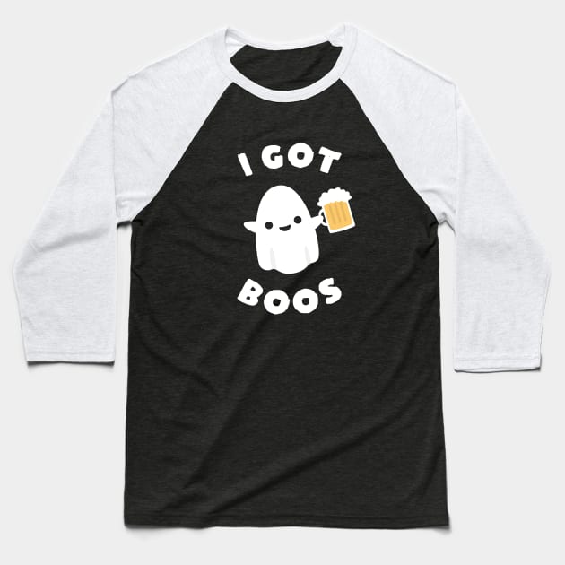 Boos Funny Halloween Pun Baseball T-Shirt by happinessinatee